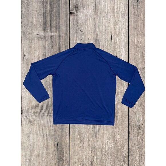 Peter Millar Sweater Men’s Size XL Pullover Quarter Zip Sweatshirt Seaside Blue - Picture 7 of 7